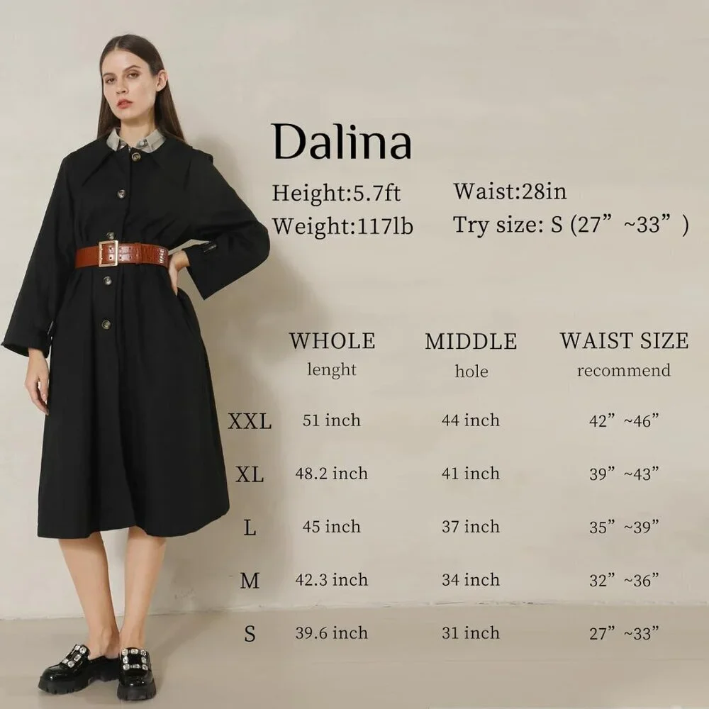 🆕 Women Leather Wide Fashion Thick Dress Belt With Gold Buckle Belt Brown Gold